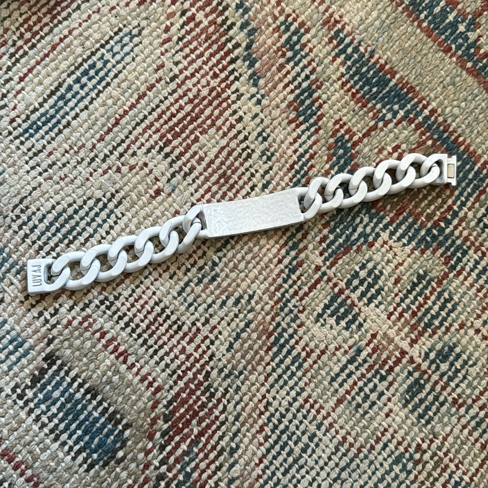 Luv Aj white chain bracelet